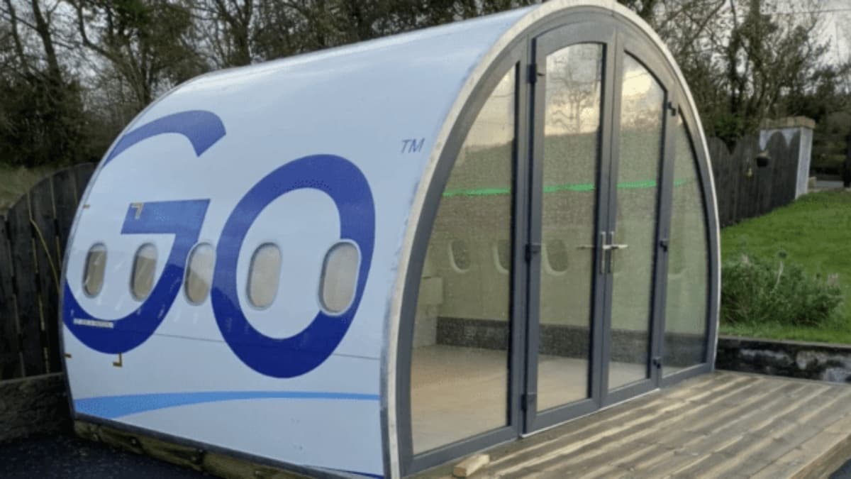 Esta startup convierte aviones reciclados en oficinas y cabañas