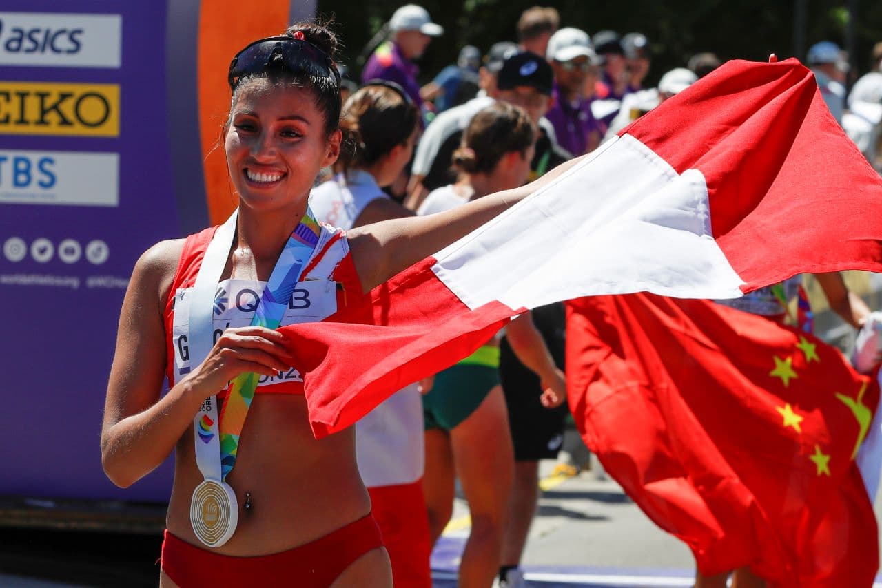 Kimberly García se convirtió en la primera peruana en ganar una medalla de oro en el Mundial de Atletismo