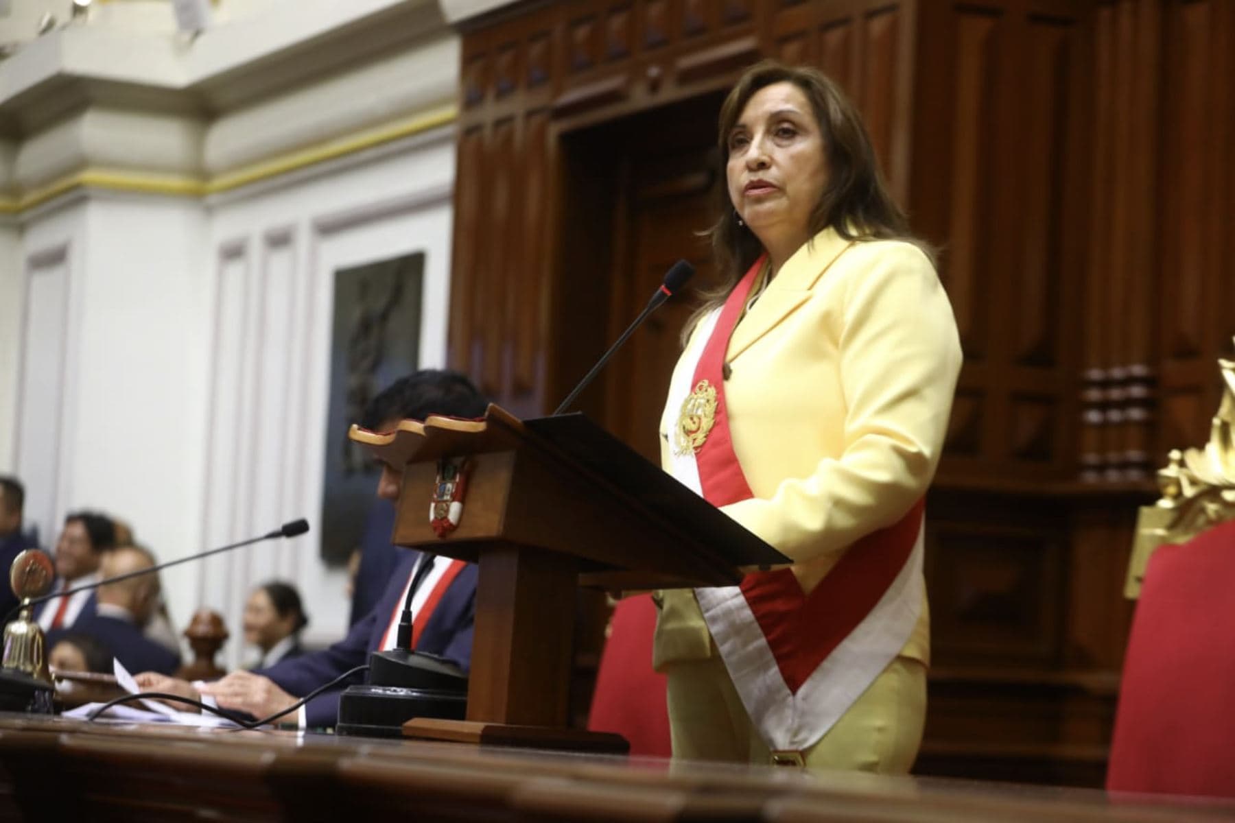 Boluarte sostiene que adelantará elecciones 'si la sociedad y si es que la situación lo amerita'