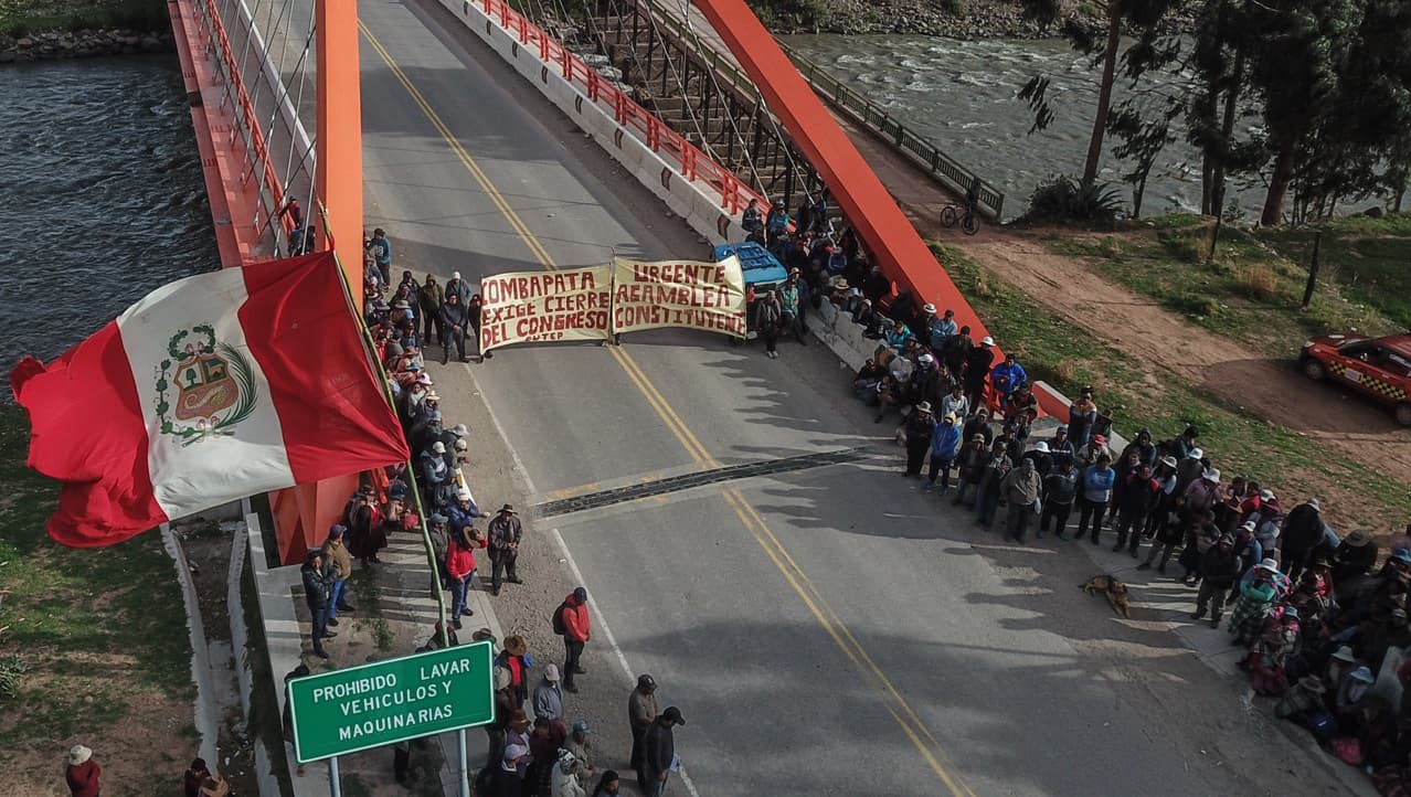 Protestas en Perú: reportan tránsito interrumpido en más de 50 puntos del país