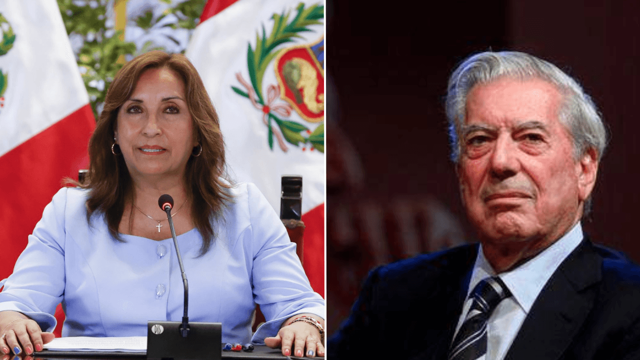 La presidenta Dina Boluarte felicita a Vargas Llosa por su incorporación a la Academia Francesa