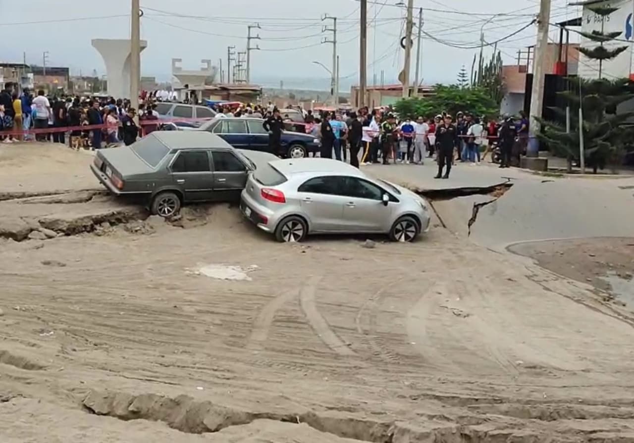Chancay: hundimiento en construcción de túnel para puerto dejó cuatro casas destruidas