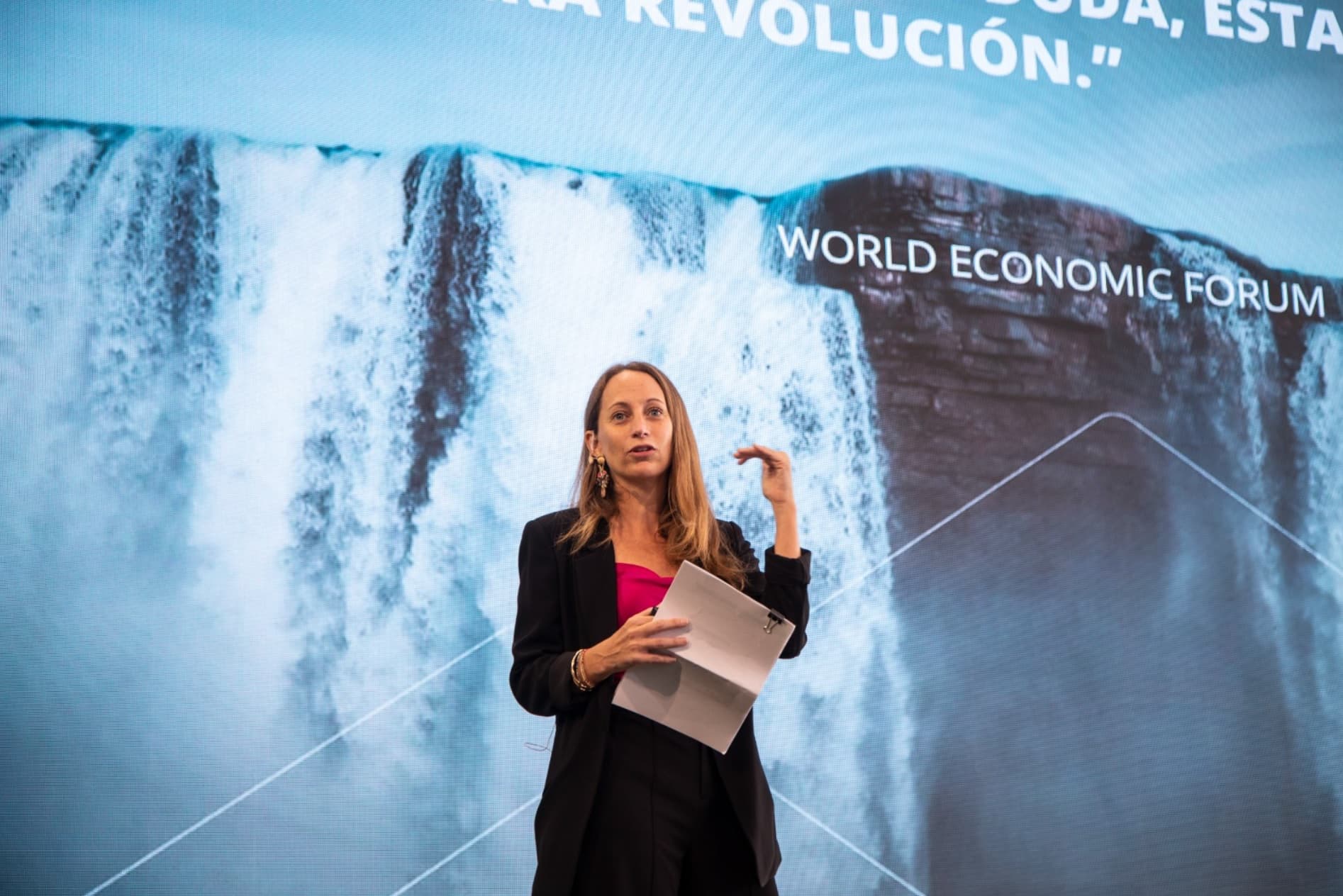 Darice Gubbins durante su presentación en el Foro Sostenibilidad de Forbes 2023