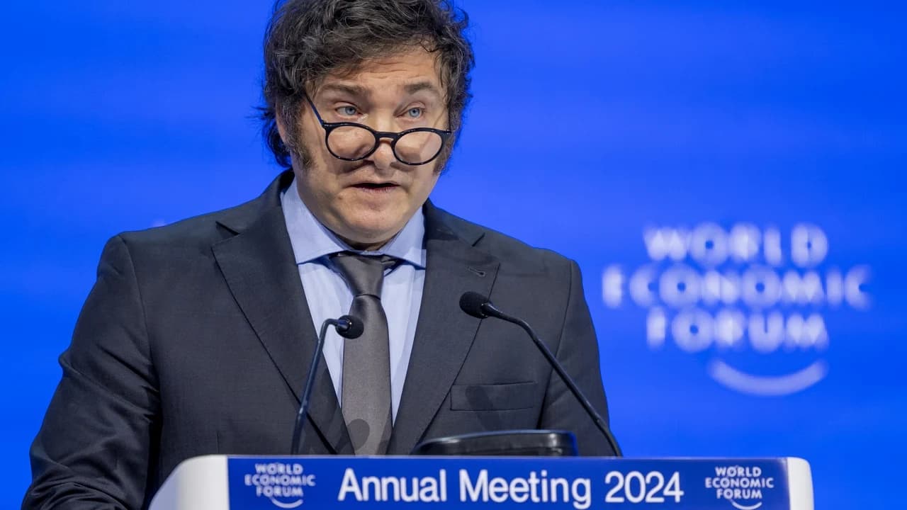 Así fue la esperada presentación de Javier Milei en el Foro Económico Mundial