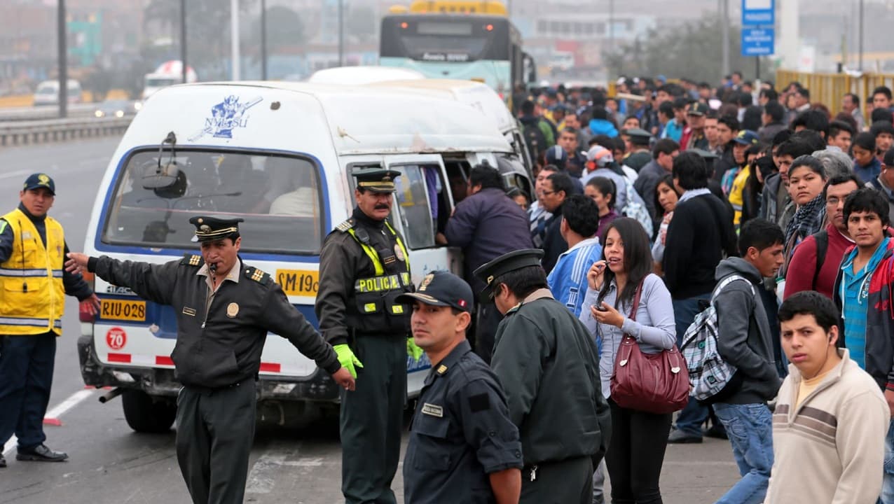 Paro de transportistas en Lima